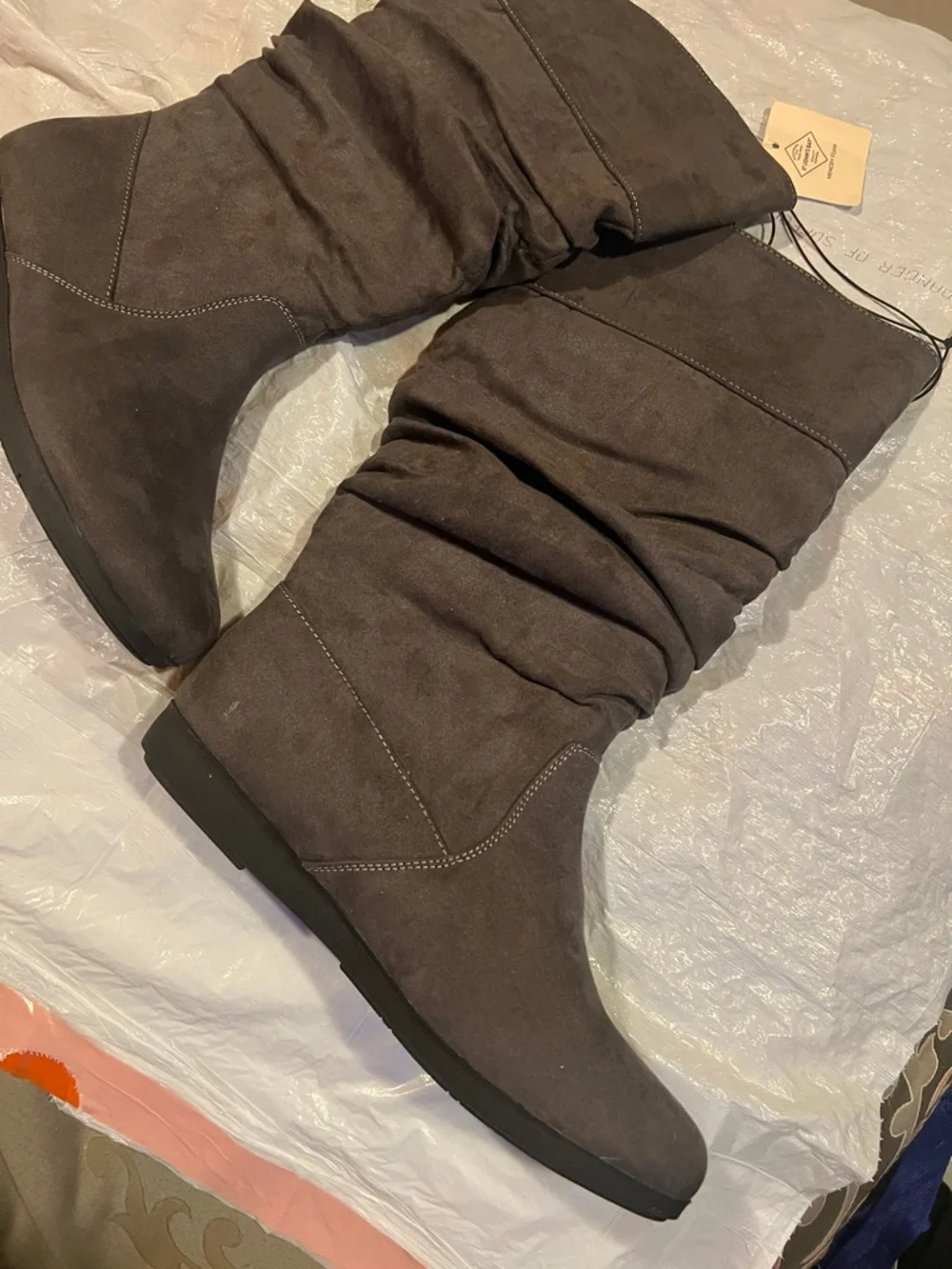 Women's Slouch Over-the-Knee Boots in Dark Brown